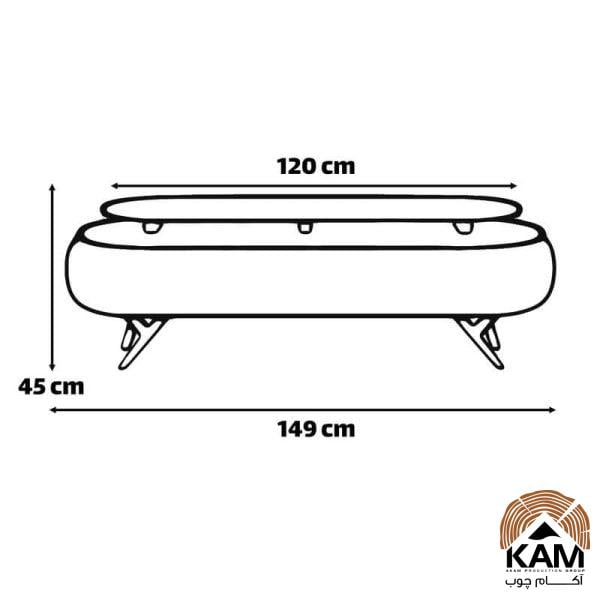میز تلویزیون مدل AK-97 140